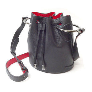 Christian Louboutin Black Leather My By Side Handbag